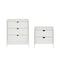 Manhattan Comfort Coney 2-Piece Dresser and Nightstand in White 185GMC1 - alternate 3